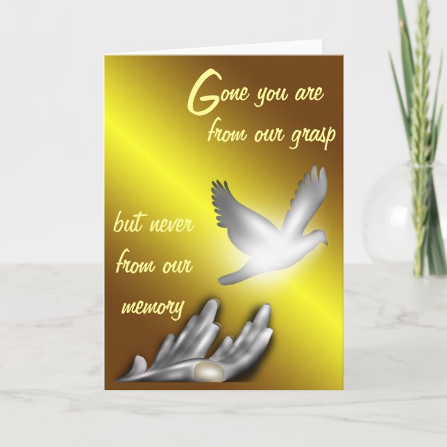 R.I.P/Condolence/In Memory of  Card (Front)