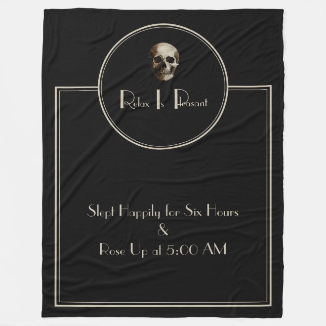 R.I.P. Fleece Blanket – Cosy as the Afterlife! (Front)