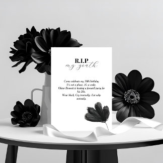 R.I.P. My Youth 30th Birthday Invitation