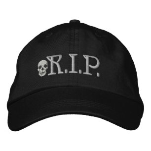 R.I.P. Skull Embroidered Hat