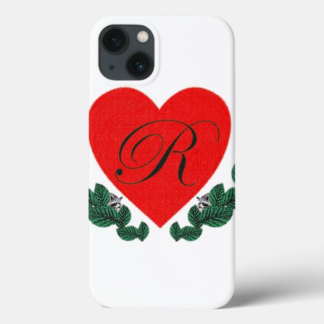 R in a heart Case-Mate iPhone case (Back)