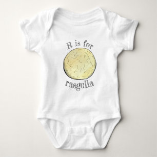 R IS FOR Rasgulla Indian Mithai Sweet Dumpling Baby Bodysuit