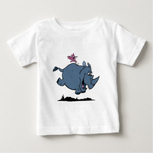 R is for Rhino Baby T-Shirt