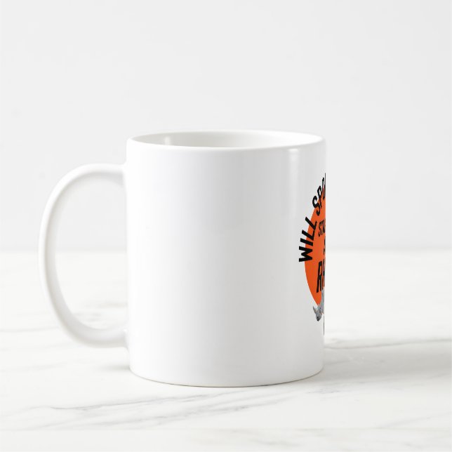 R is for Rhino  Coffee Mug (Left)