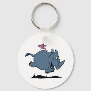 R is for Rhino Key Ring