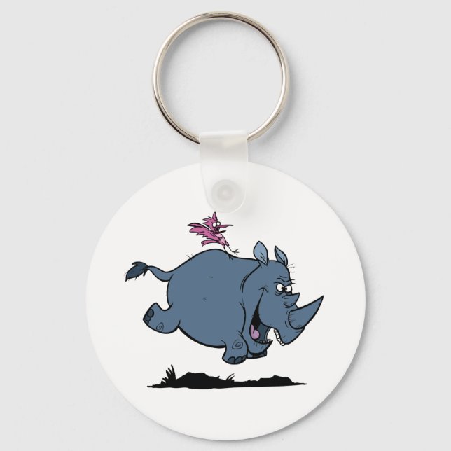 R is for Rhino Key Ring (Front)