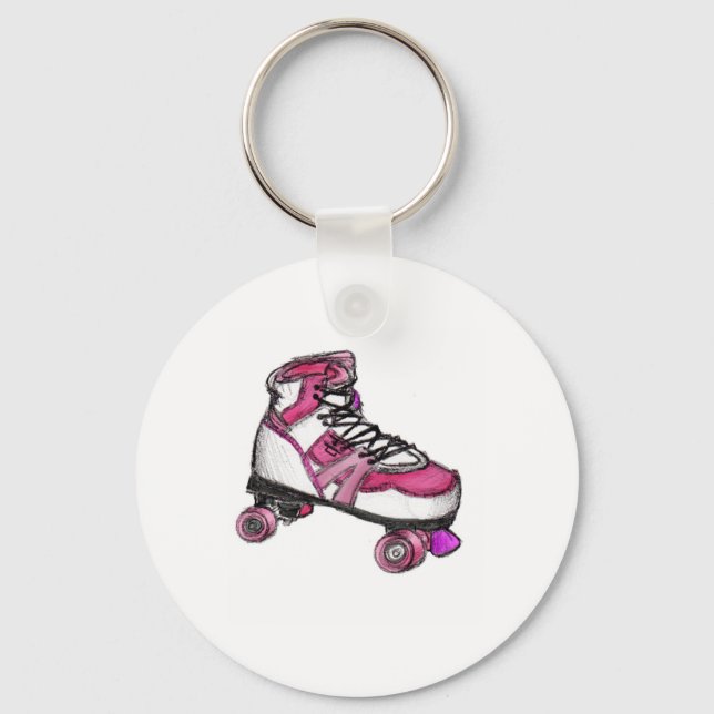 R is for Rollerskate Key Ring (Front)