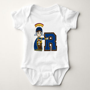 R is for Roman Soldier Baby Bodysuit