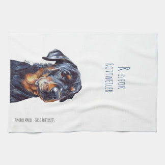 R is for Rottweiler Tea Towel