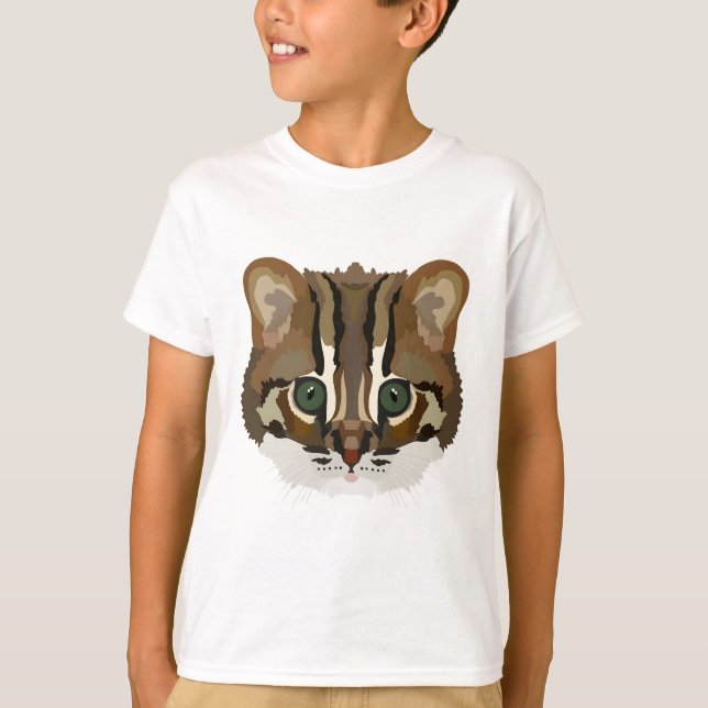 R is for Rusty Spotted Cat T-Shirt (Front)