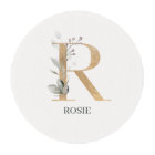R Monogram Floral Personalised