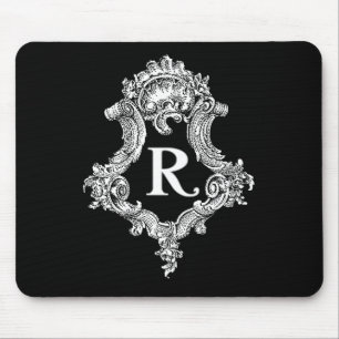 R Monogram Initial Mouse Mat