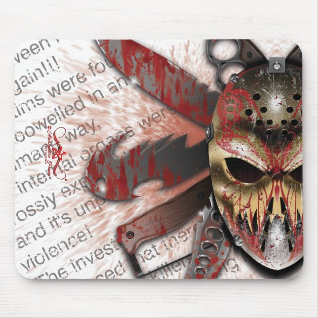 R. of H. Ripper of Halloween Mouse Mat (Front)