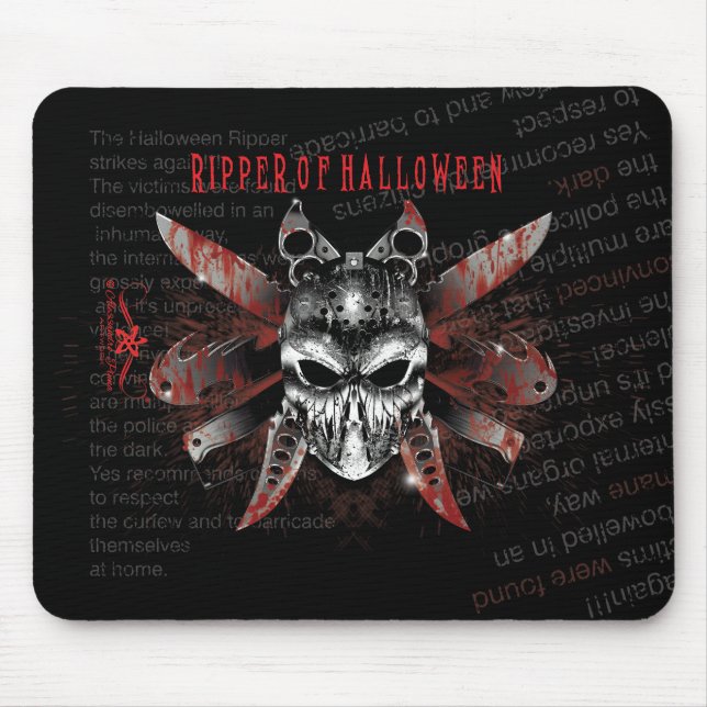 R. of H. Ripper of Halloween Mouse Mat (Front)