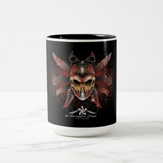 R. of H. Ripper of Halloween Two-Tone Coffee Mug (Center)