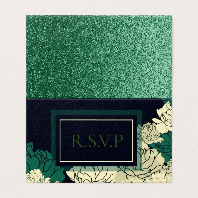 R.S.V.P emerald green 20th anniversary (Outside Unfolded)