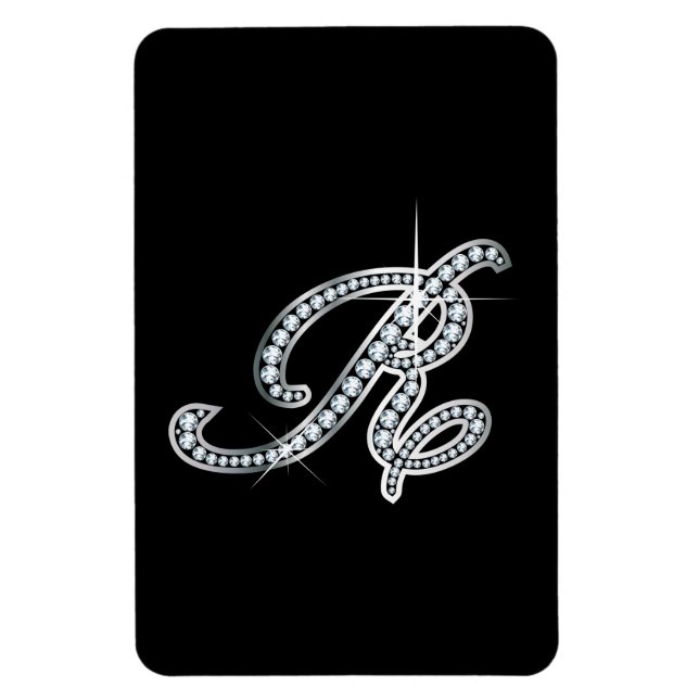 R script "Diamond Bling" Magnet (Vertical)