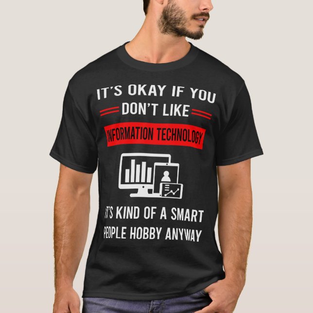 R Smart People Information Technology T-Shirt (Front)