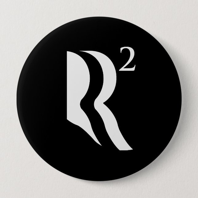 R SQUARED - ROMNEY RYAN 12 -.png 10 Cm Round Badge (Front)