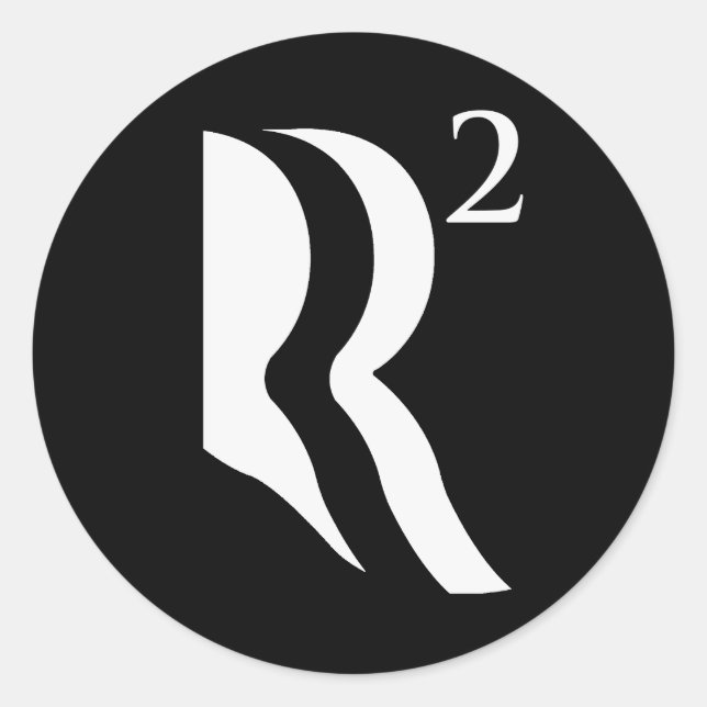R SQUARED - ROMNEY RYAN 12 -.png Classic Round Sticker (Front)