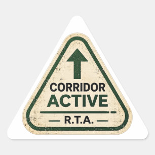 R.T.A. Corridor Active Triangle Sticker