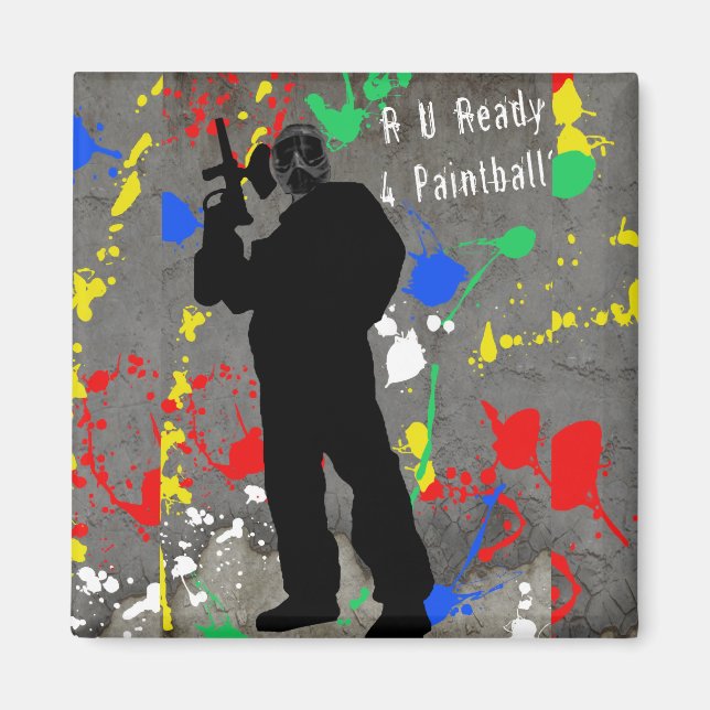 R U Ready 4 Paintball? Magnet (Front)