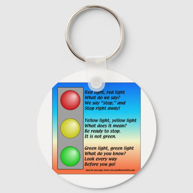 R-Y-G-lights Key Ring (Front)