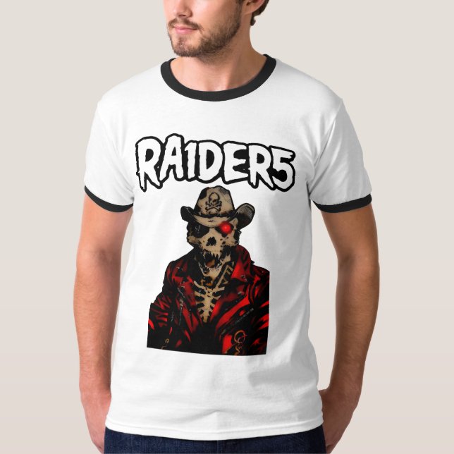 RA1DER5: The Cyber-Vaquero Graphic Tee (Front)