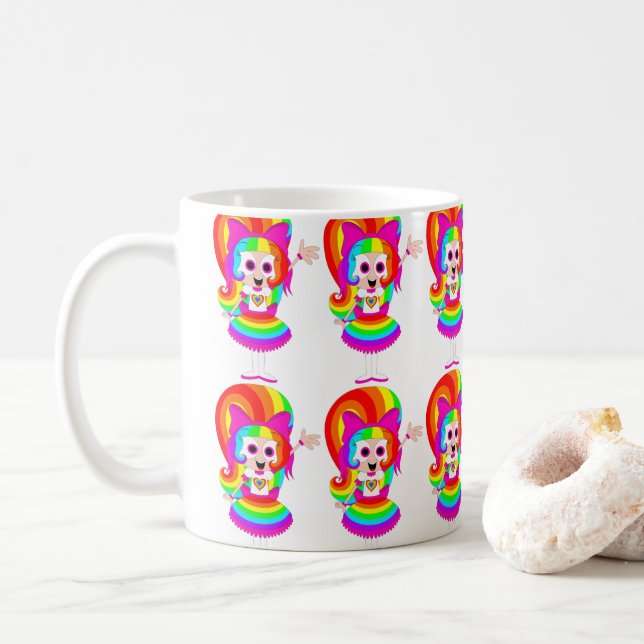 Ra1nb0wk1tty101 Coffee Mug (With Donut)