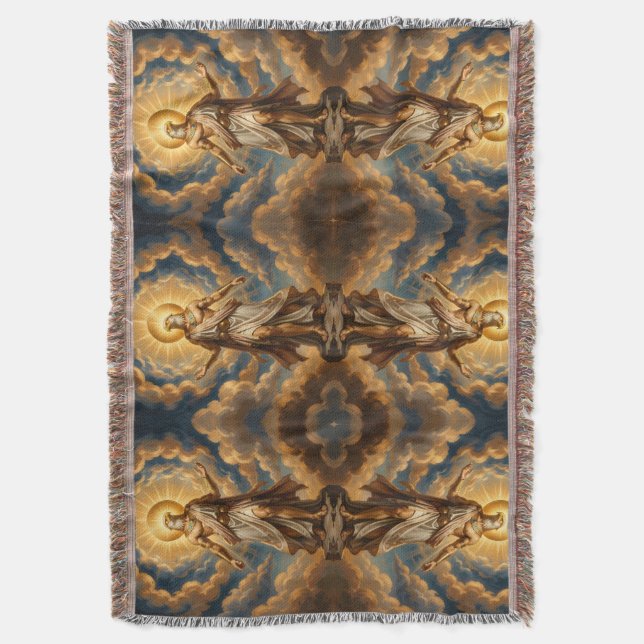 Ra – Egyptian Sun God Throw Blanket (Front Vertical)
