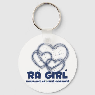 RA Girl Heart Design :: Rheumatoid Arthritis Key Ring