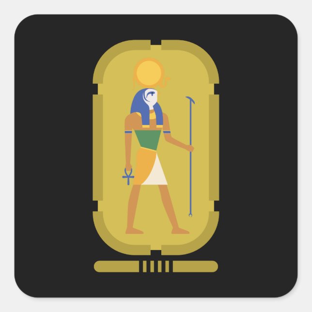 Ra God of The Sun Square Sticker (Front)