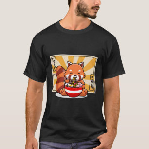 Ra Red Panda Kawaii Anime Japanese Food N T-Shirt
