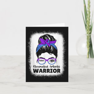 Ra Rheumatoid Arthritis Awareness Warrior Women Me Card