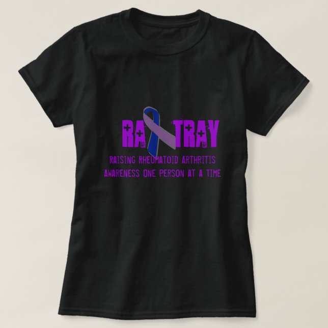 RA Tray Rheumatoid Arthritis Awareness Hoodie T-Shirt (Design Front)