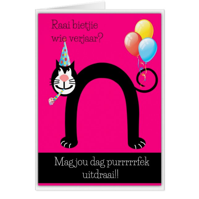 Raai bietjie wie verjaar? (Front)
