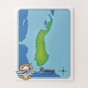 Raasay scotland map jigsaw puzzle