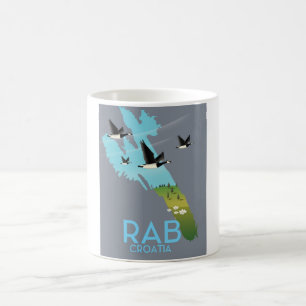 Rab Coratia vintage style map Coffee Mug