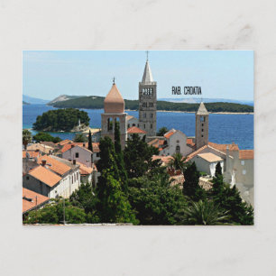 Rab, Croatia landscape photograph Postcard