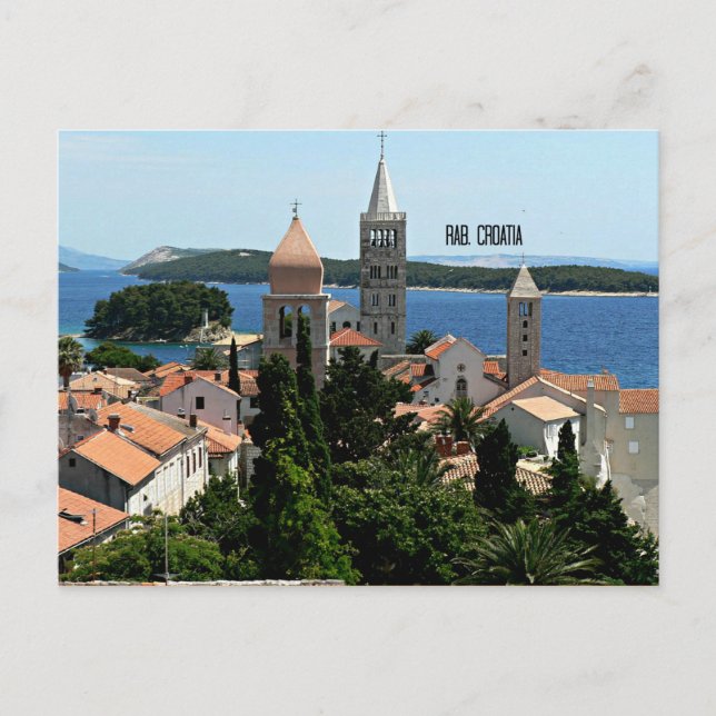 Rab, Croatia landscape photograph Postcard (Front)
