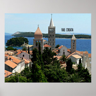 Rab, Croatia landscape photograph Poster