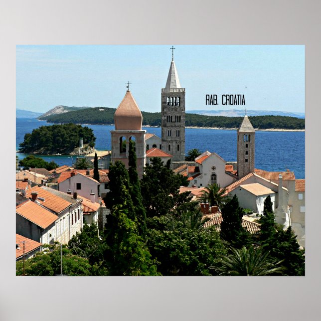 Rab, Croatia landscape photograph Poster (Front)