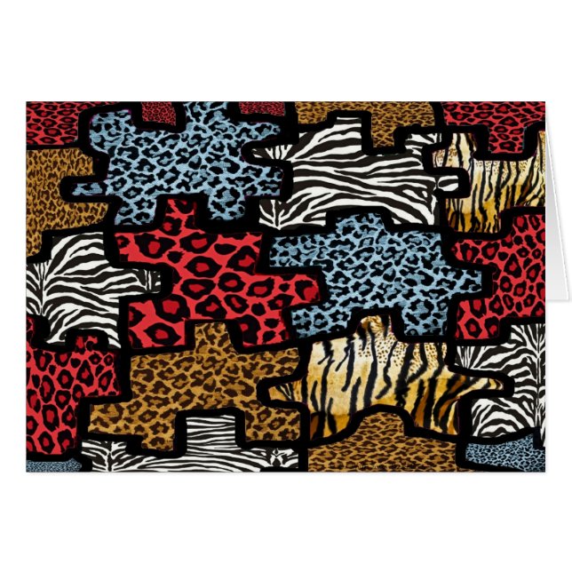 RAB Rockabilly Animal Print Puzzle (Front Horizontal)