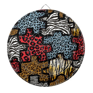 RAB Rockabilly Animal Print Puzzle Dartboard