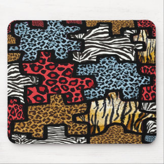 RAB Rockabilly Animal Print Puzzle Mouse Mat