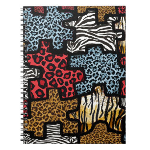 RAB Rockabilly Animal Print Puzzle Notebook