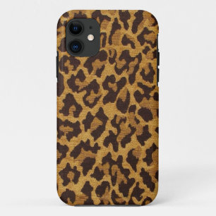RAB Rockabilly Leopard Print Brown Gold iPhone 11 Case