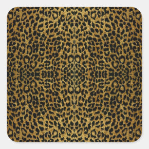 RAB Rockabilly Leopard Print Gifts Square Sticker