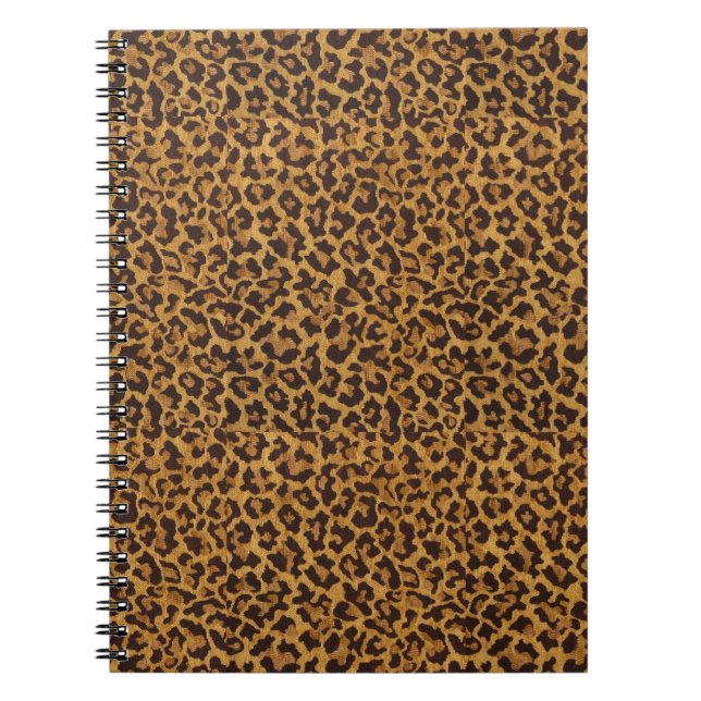 RAB Rockabilly Leopard Print Spiral Notebook (Front)