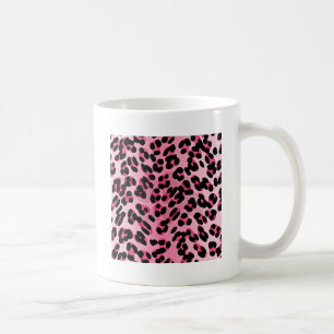 RAB Rockabilly Pink Cheetah Print Coffee Mug